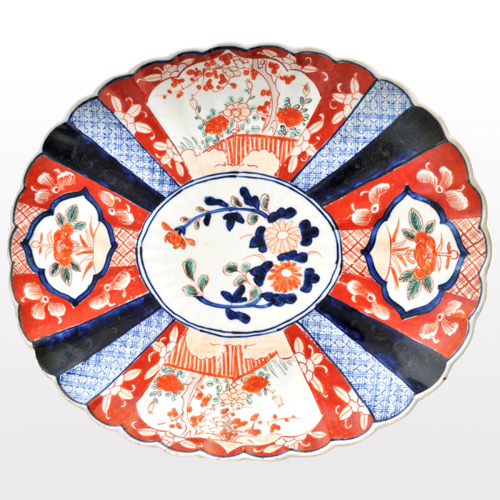 Antique Late 19th Century Japanese Meiji Period Imari Serving Plate