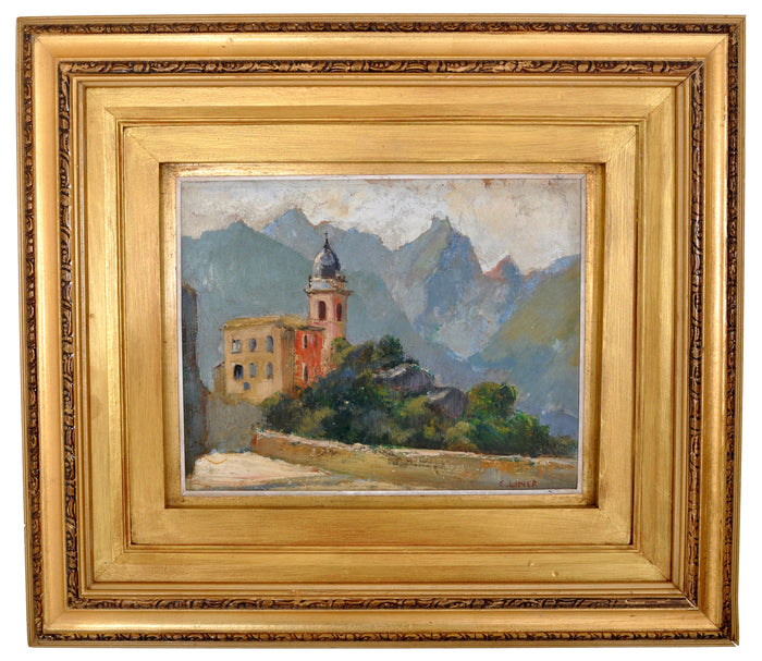 Oil on Panel by the Swiss Impressionist Carl August Liner (1871-1946), circa 1900