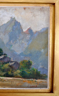 Oil on Panel by the Swiss Impressionist Carl August Liner (1871-1946), circa 1900