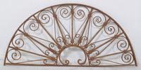 Antique French Wrought Iron Demi-Lune Balustrade/Panel, Circa 1880