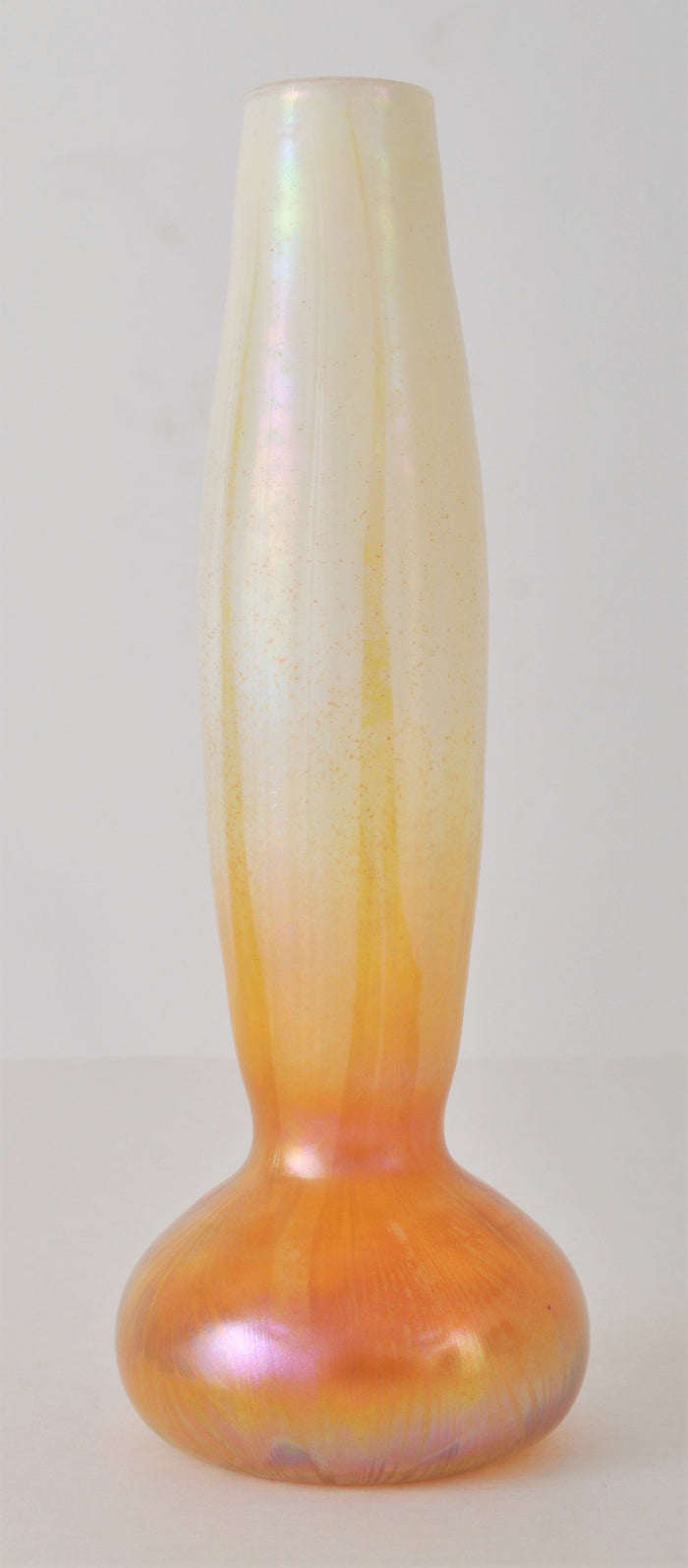 Antique Art Nouveau Iridescent Hand-Blown Glass Vase by Louis Comfort Tiffany, Circa 1900