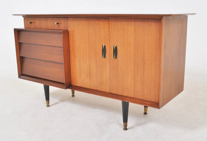 Mid-Century Modern Teak Credenza Sideboard by "Beautility," Circa 1960.