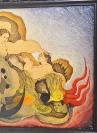Oil Painting 'Nudes' by Mexican Painter Jorge González Velázquez