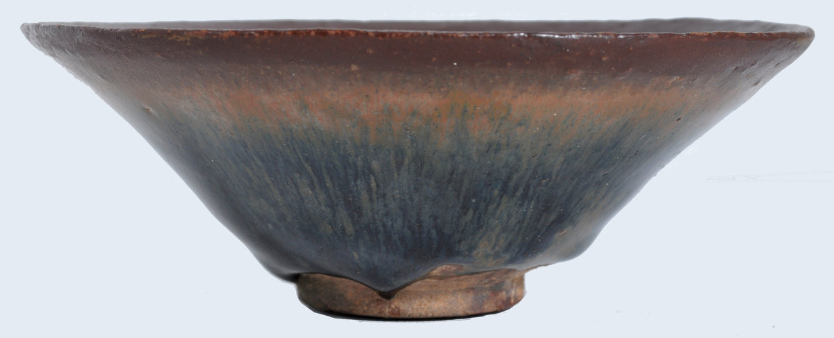 Antique Chinese Song Dynasty "Hare's Fur" Jian Temmoku Bowl, Circa 12th Century