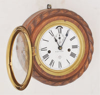 Antique English 8-Day Oak Cased Wall Clock, Circa 1900