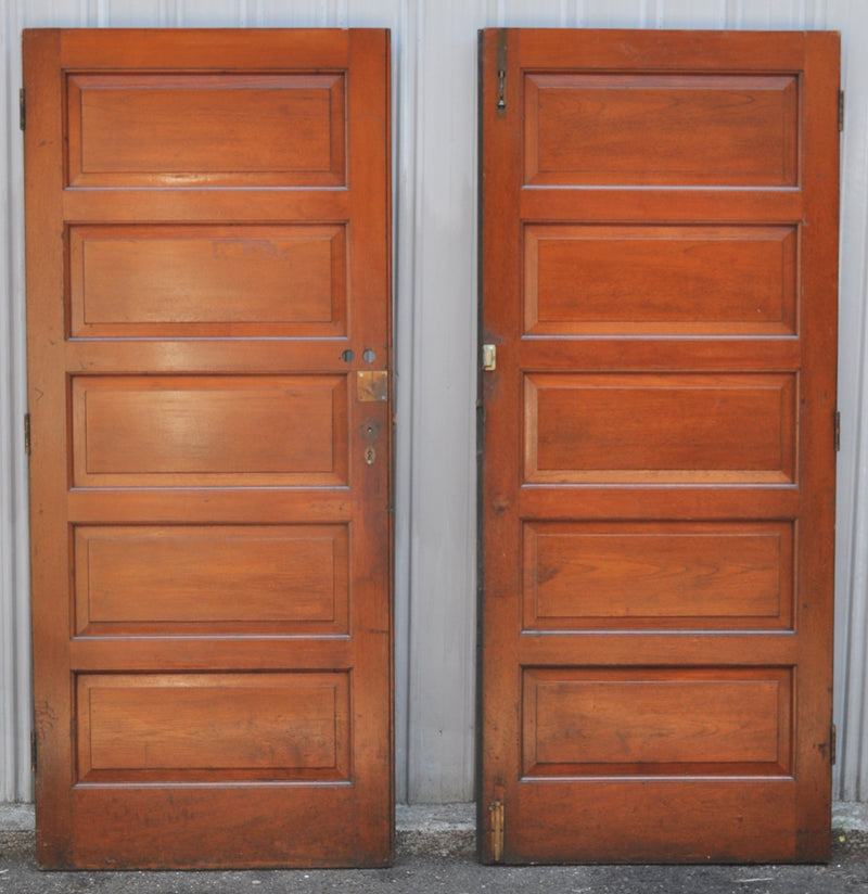 Pair of Antique English Oak Doors, Circa 1900