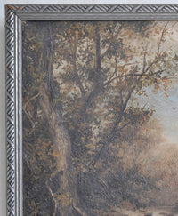 Antique American Oil on Canvas Landscape by Cordelia Kuemmel (1863-1938), 1888