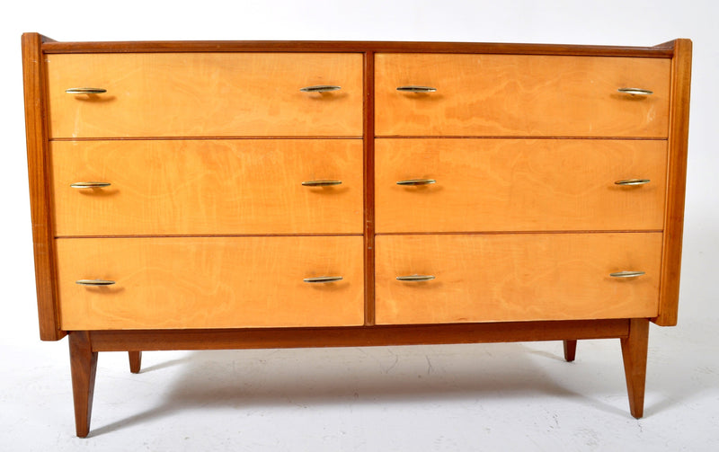 Mid-Century Modern Chest of Drawers/Dresser by Alfred Cox, with AC Furniture Decal, 1960s