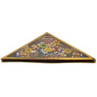 Antique Chinese Qing Enamel Mille Fleur Cloisonné Desk Writing Set Inkwell, Circa 1900