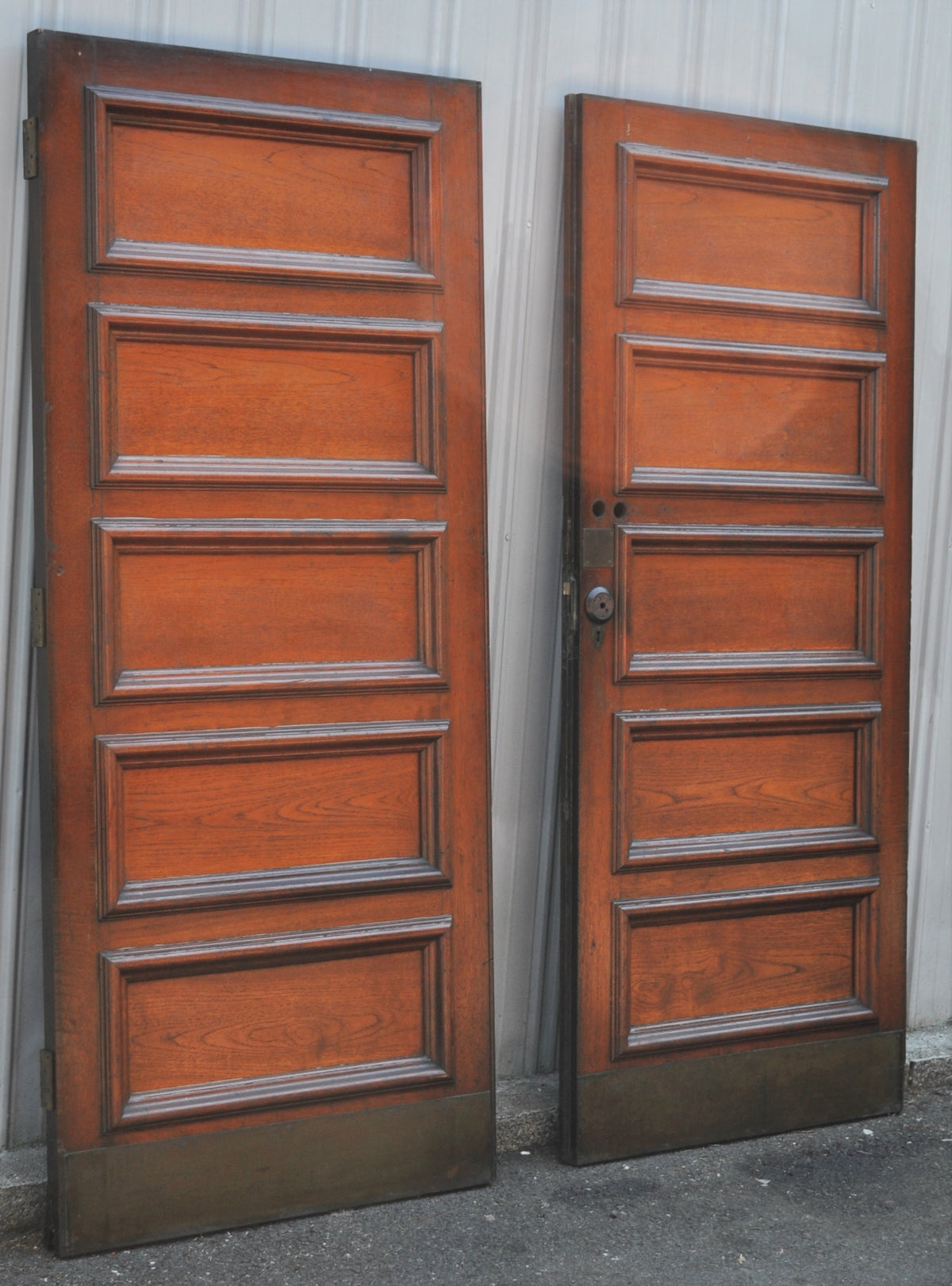 Pair of Antique English Oak Doors, Circa 1900