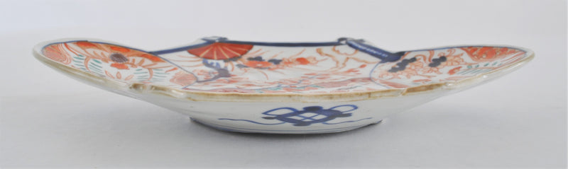 Antique Japanese Meiji Period Akai Imari Plate, Circa 1850