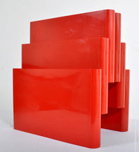 Mid-Century Modern Italian Magazine Rack Designed by Giotto Stoppino for Kartell, 1972