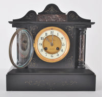 Antique English 8-Day Mantel Clock by J. W. Terry of Brighton, Circa 1880