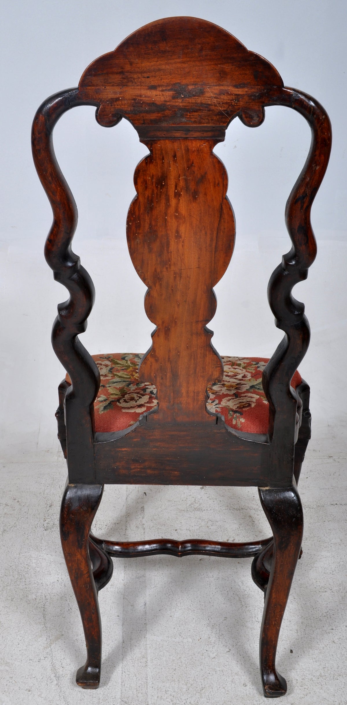 Dutch Queen Anne Style Marquetry Chair, Circa 1720