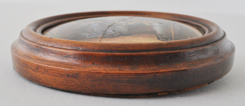 Antique Decorated Prattware Pot Lid, Circa 1870