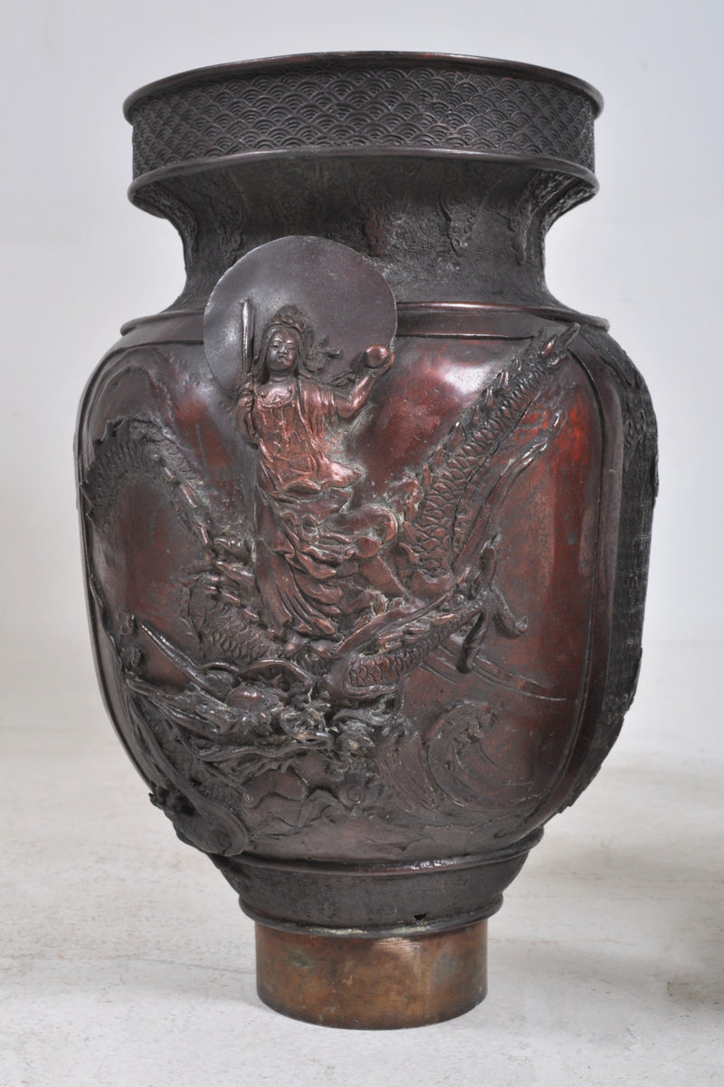 Antique Japanese Meiji Period Bronze Censer, Circa 1880