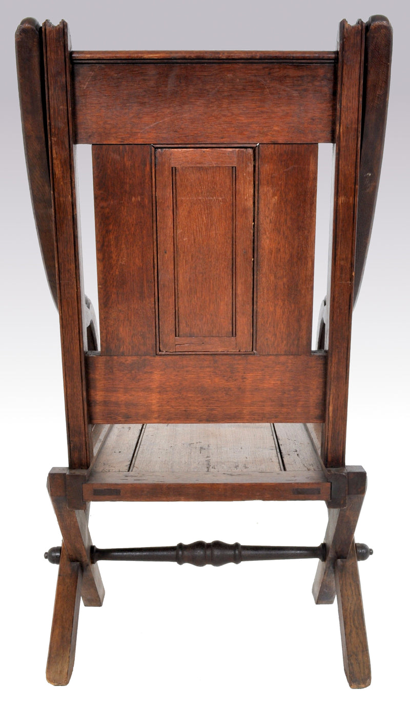 Antique Carved  English Gothic Revival Bishop's Throne Chair, A. W. Pugin, Circa 1855