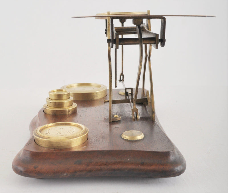 Antique Brass Postal Scale, Circa 1870