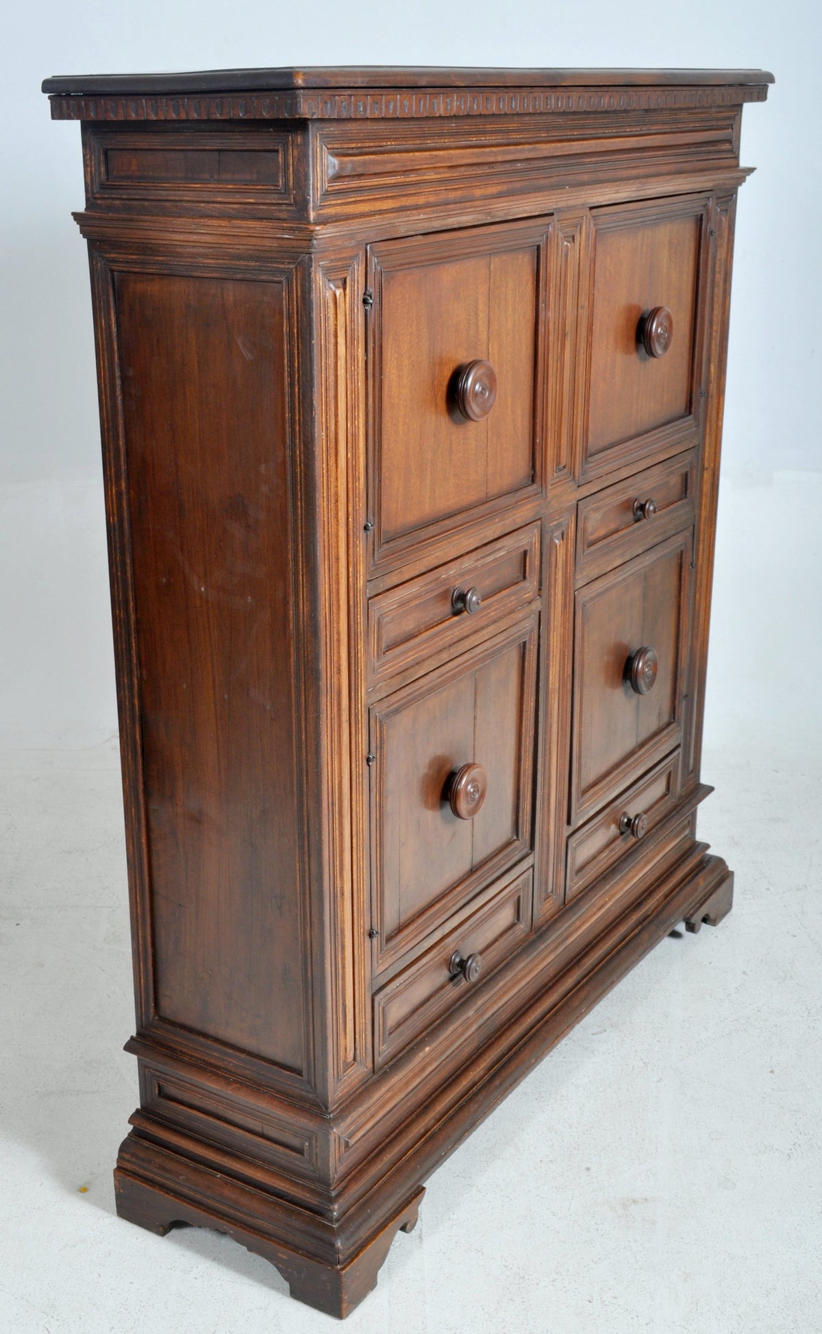 18th Century Italian Baroque Cabinet in Walnut, Circa 1750