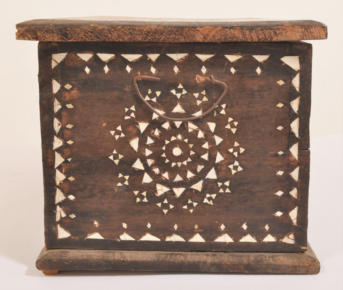 Antique Qajar Period Inlaid Padauk Wood Islamic Quran Casket/Box, Circa 1880