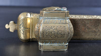 Antique Ottoman/Persian Scribe's Pen Box/Inkwell/Qalamdan, Circa 1850