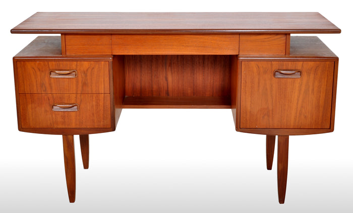 Mid-Century Modern Danish Style Teak "Fresco" Floating Top Desk by G Plan, 1960s