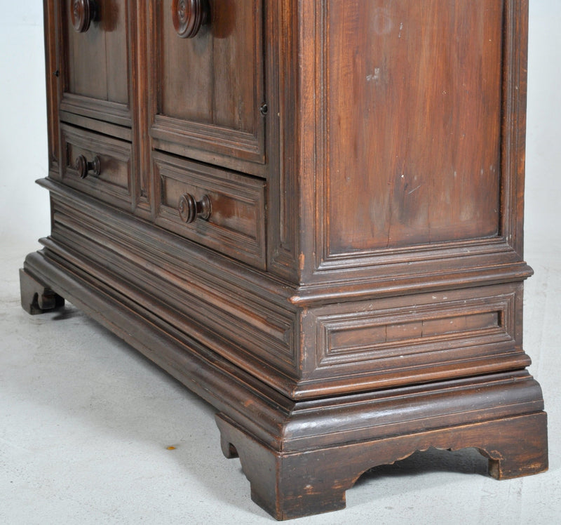 18th Century Italian Baroque Cabinet in Walnut, Circa 1750