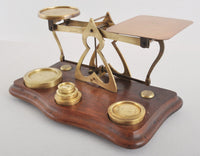 Antique Brass Postal Scale, Circa 1870