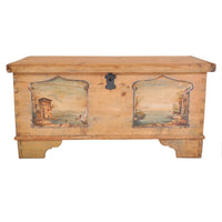 Antique German Painted Pine Chest/Trunk, Circa 1820