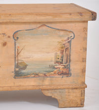 Antique German Painted Pine Chest/Trunk, Circa 1820