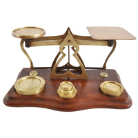 Antique Brass Postal Scale, Circa 1870