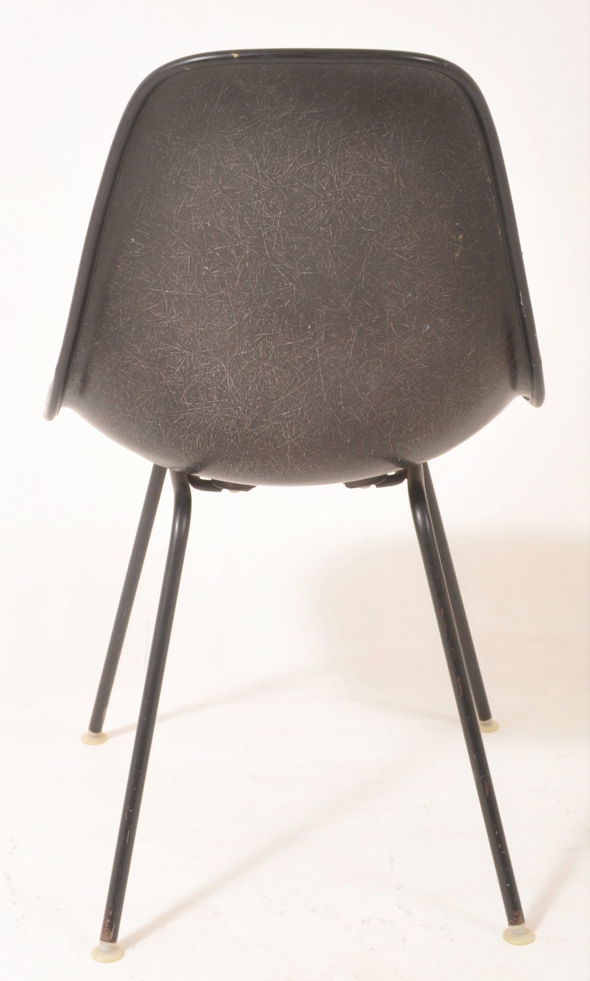 Set of 4 Black Fiberglass Shell Chairs by Charles Eames for Herman Miller, 1968