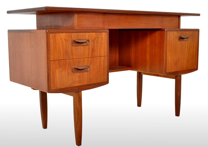 Mid-Century Modern Danish Style Teak "Fresco" Floating Top Desk by G Plan, 1960s