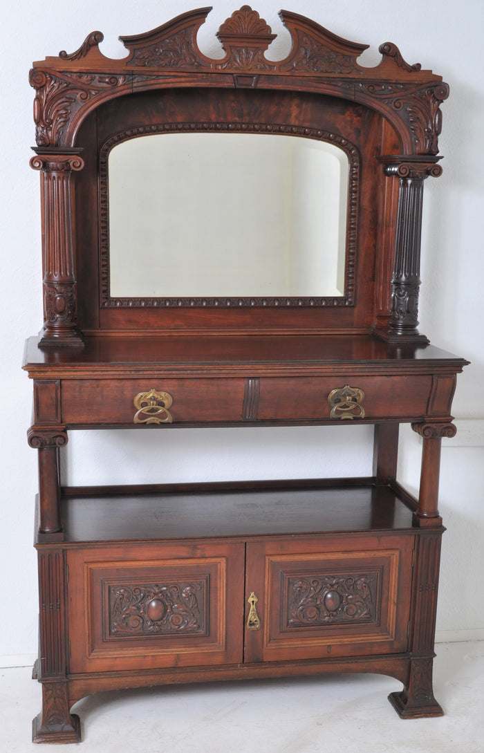 Antique Mahogany Server