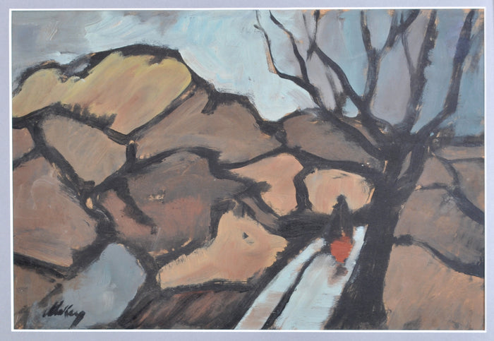 Gouache on Board by Irish Artist Markey Robinson (1918-1999)