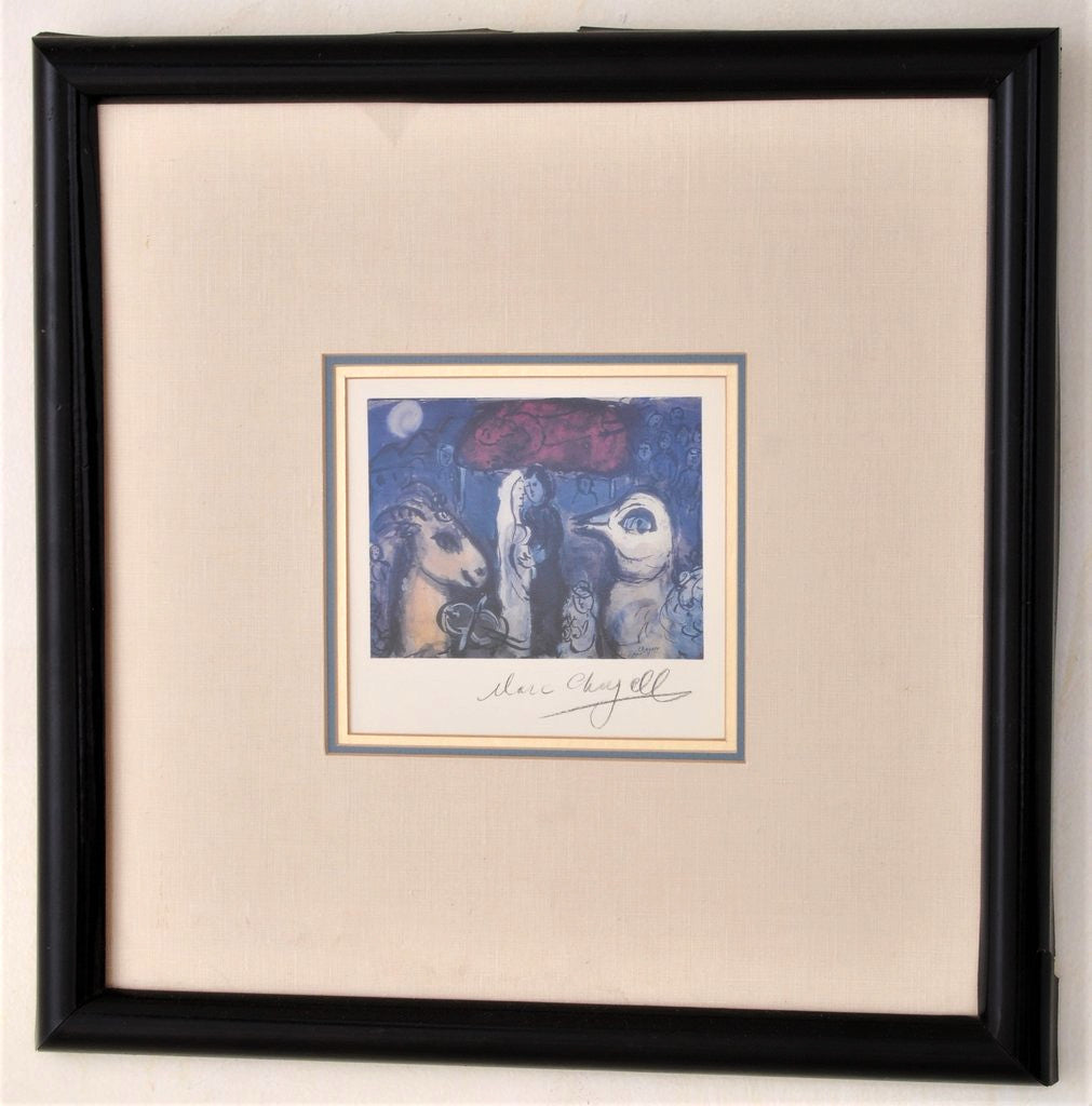 Marc Chagall Pochoir Lithograph, 'Wedding Party', Certificate of Authenticity