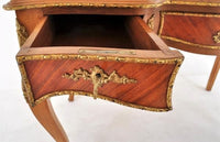 Antique French Walnut & Kingwood Bureau Plat Desk/Table Louis XV Style by Francois Linke, Circa 1905