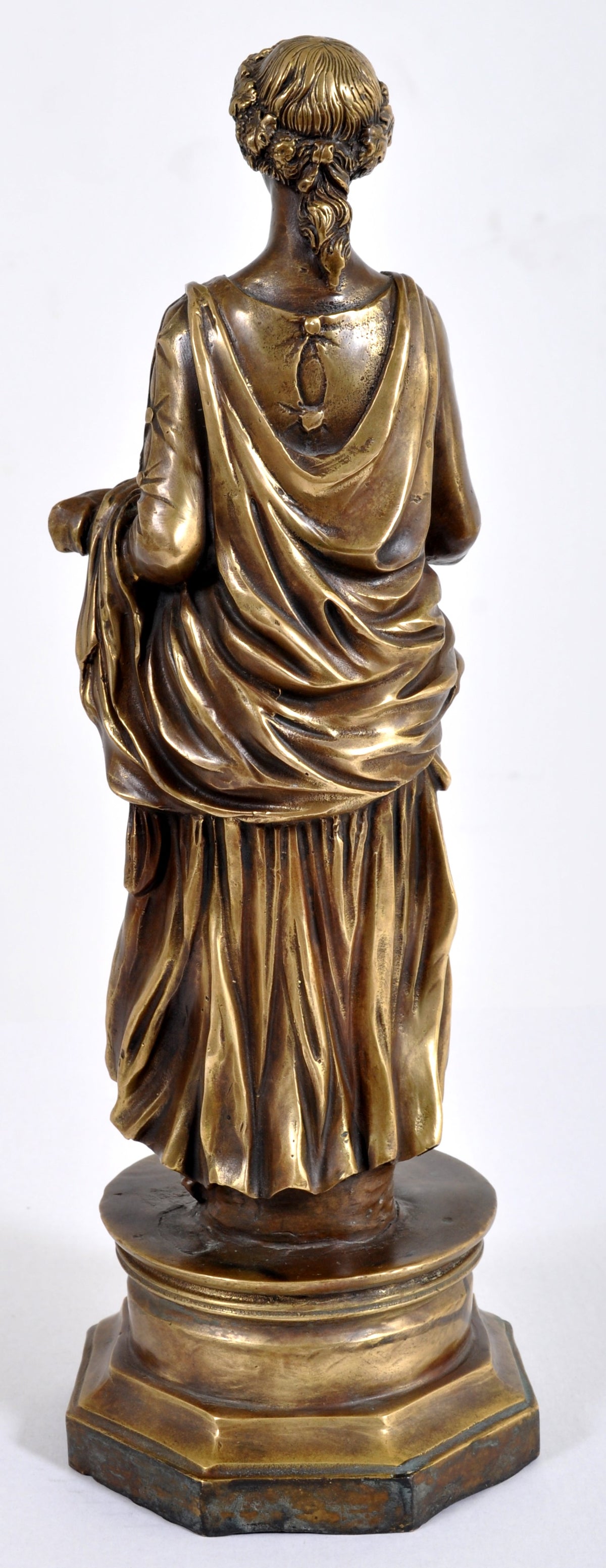 Antique French Bronze Sculpture of Ceres, Goddess of Agriculture, Circa 1850