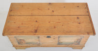 Antique German Painted Pine Chest/Trunk, Circa 1820