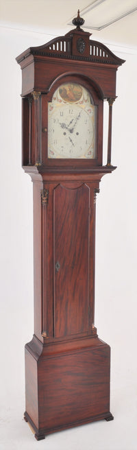 Antique English George III Mahogany 8-Day Longcase/Grandfather Clock by Clement Gowland of Sunderland, Circa 1790