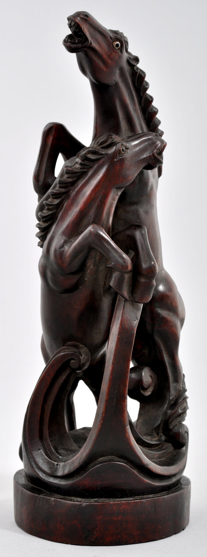 Antique Chinese Carved Ebony Horse Statue / Sculpture, Circa 1880