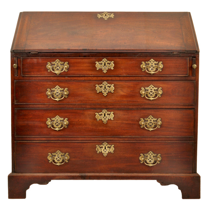 Antique American George III Mahogany Country Chippendale Bureau / Secretary Desk, circa 1760