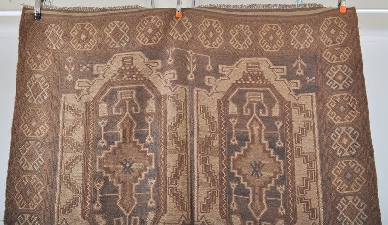 Antique Vegetable Dyed Soumak Kilim Carpet, Circa 1920