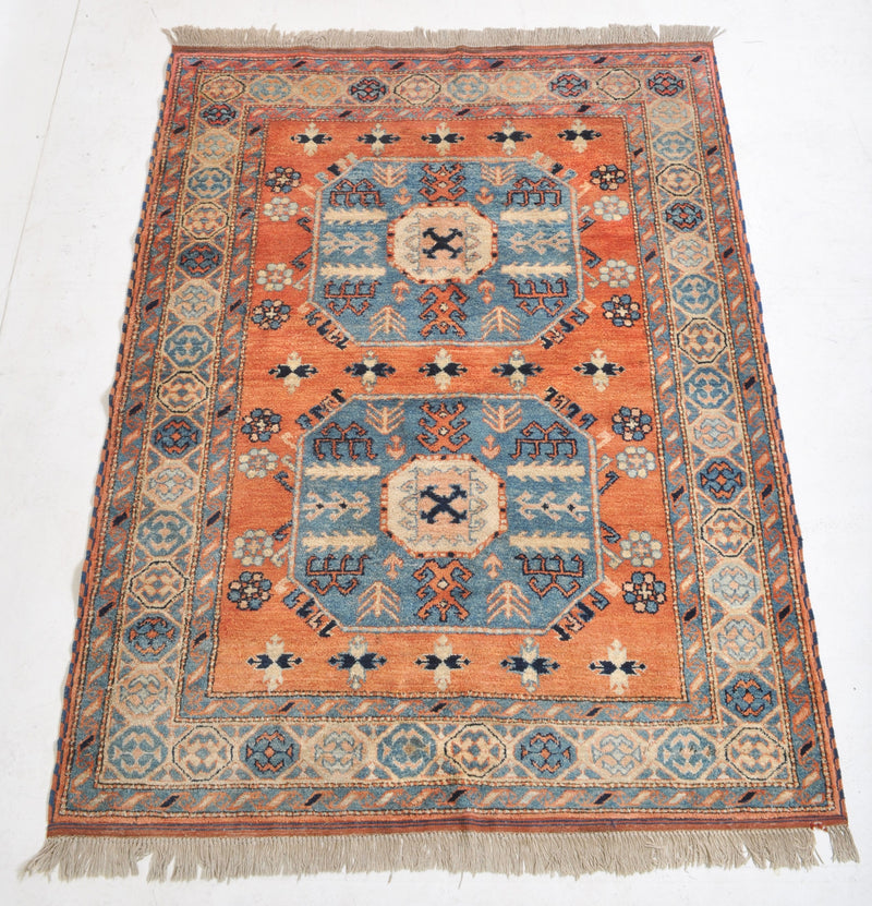 Semi-Antique Vegetable Dyed Turkish Rug