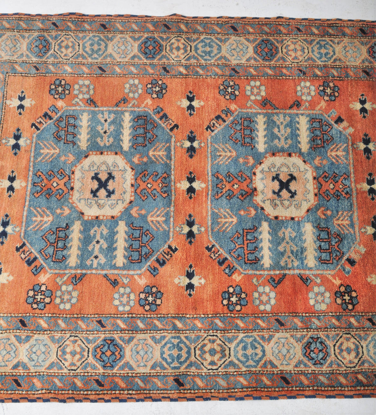 Semi-Antique Vegetable Dyed Turkish Rug