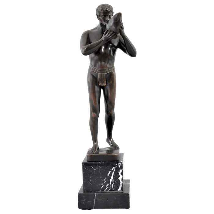 Antique Neoclassical Bronze Male Figure by Ernst Beck (1879-1941), Circa 1910