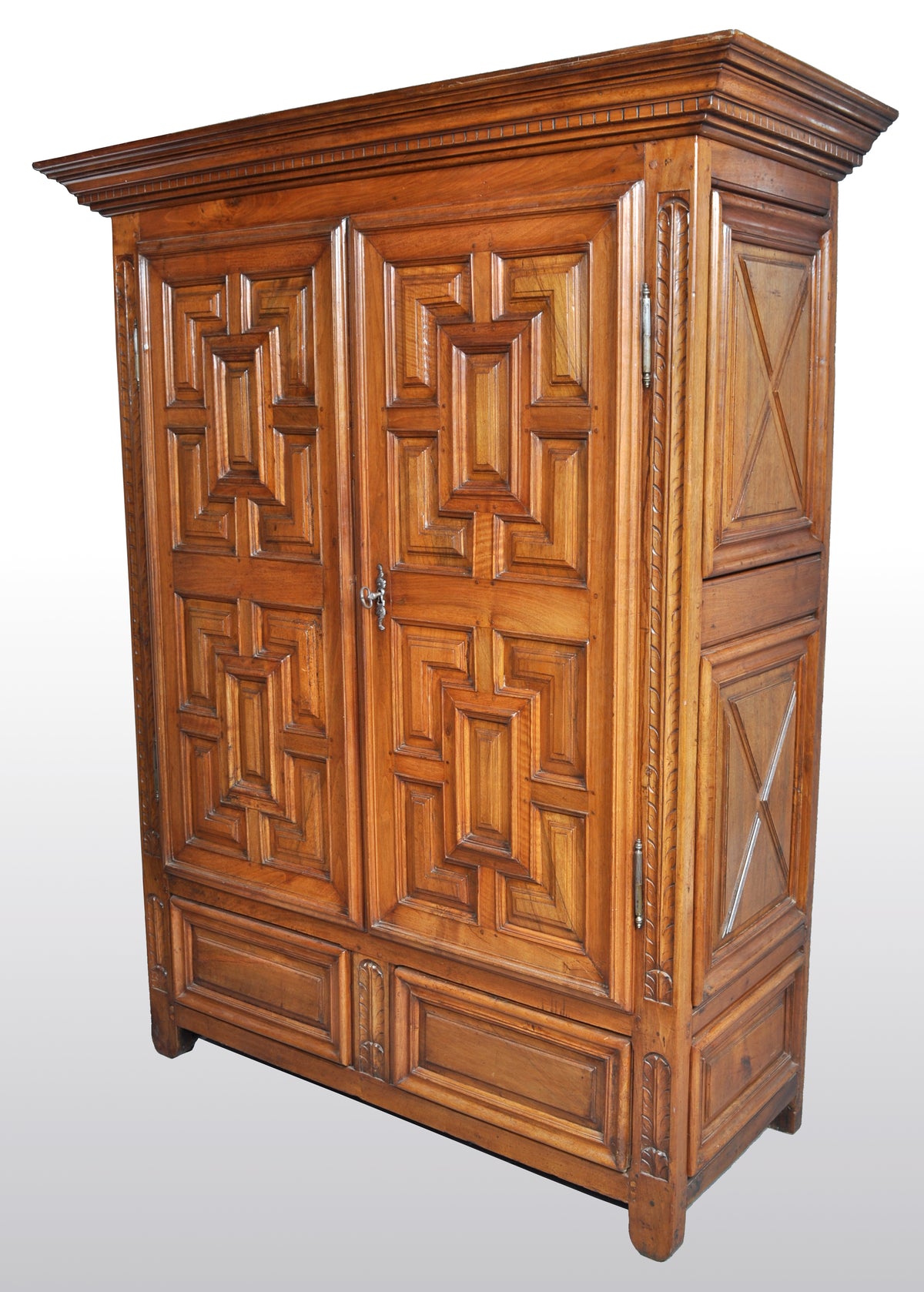 Antique French Provincial Walnut Armoire / Cabinet, circa 1750