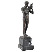 Antique Neoclassical Bronze Male Figure by Ernst Beck (1879-1941), Circa 1910