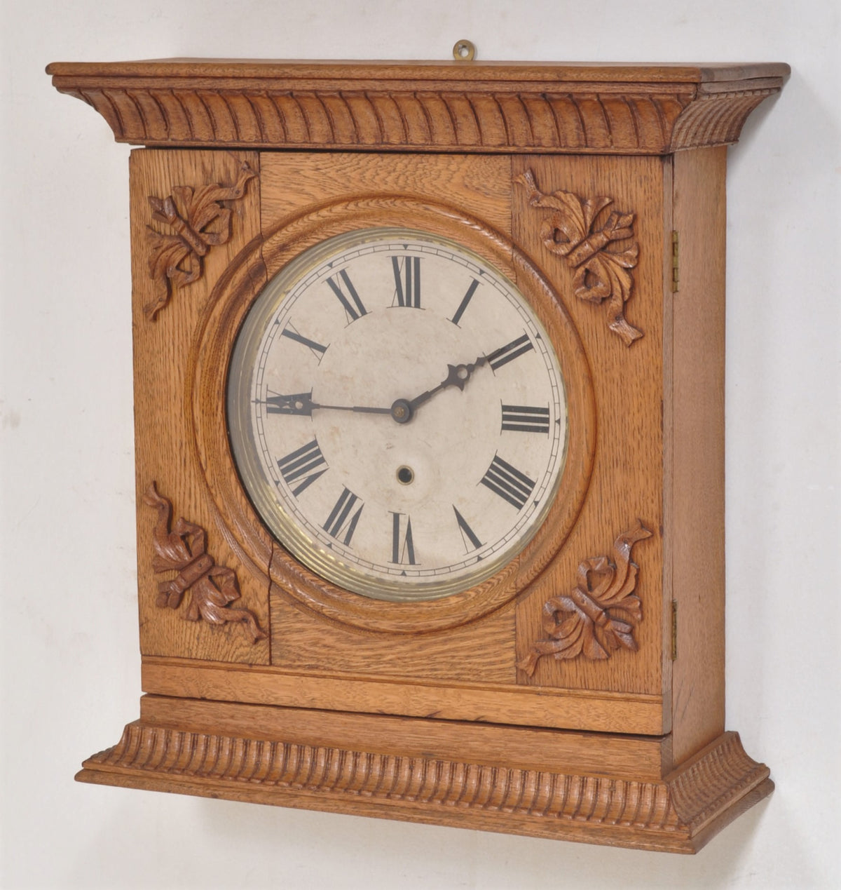 Antique American Oak Case 8-Day Regulator/Clock, Circa 1900