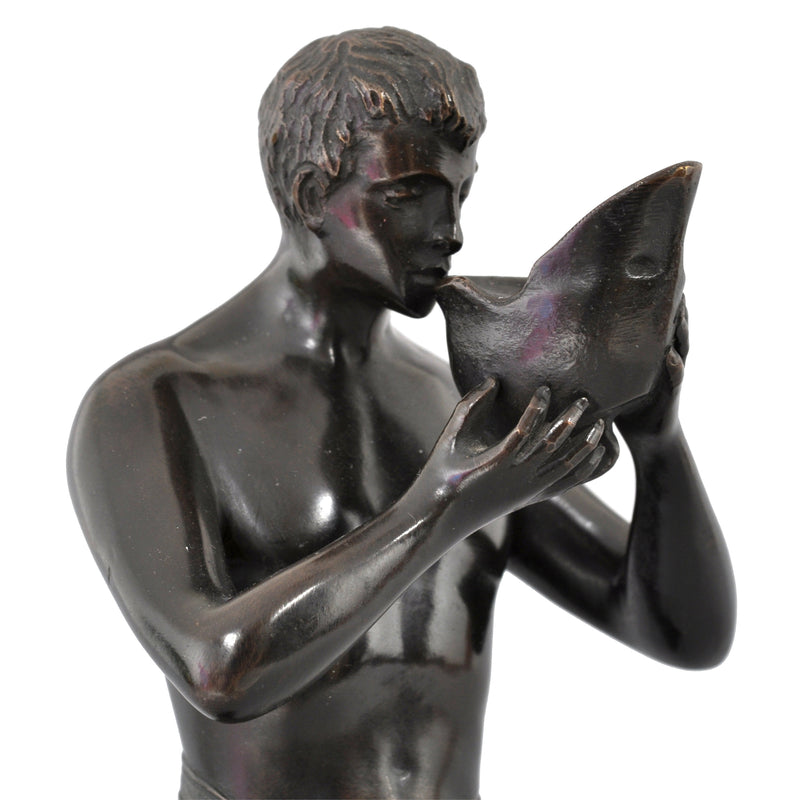 Antique Neoclassical Bronze Male Figure by Ernst Beck (1879-1941), Circa 1910